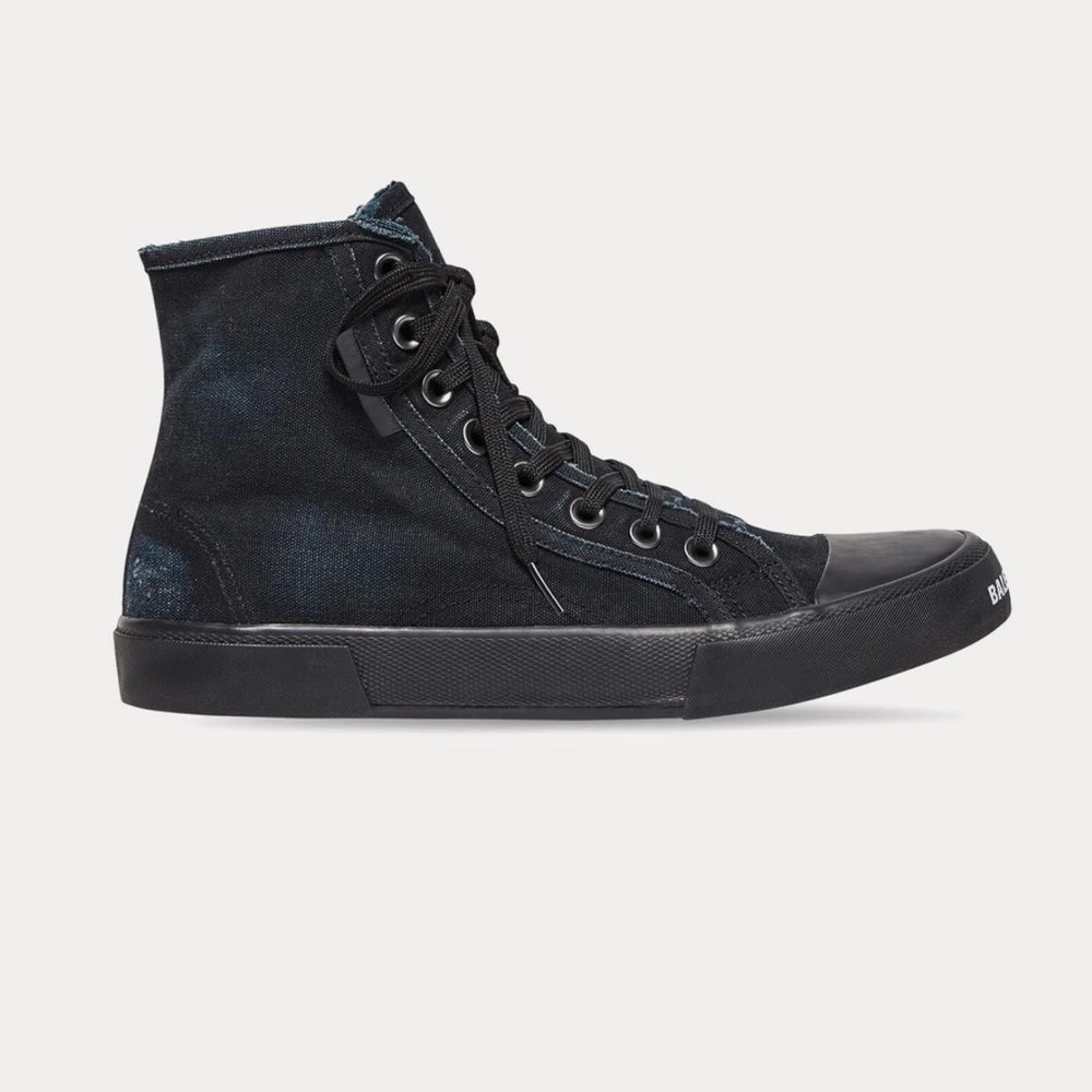 Balenciaga Paris High 'Destroyed - Triple Black' (US M 9)